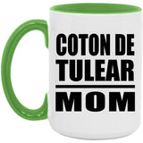Coton De Tulear Mom - 15oz Accent Mug Green