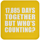 49th Anniversary 17,885 Days Together But Who's Counting - Drink Coaster