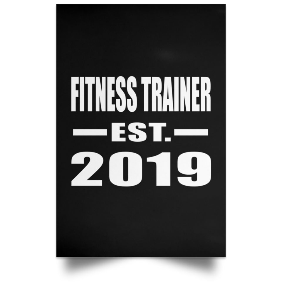 Fitness Trainer Established EST. 2019 - Poster Portrait