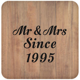 29th Anniversary Mr & Mrs Since 1995 - Drink Coaster C