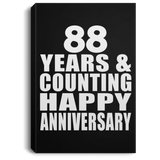 Happy 88th Anniversary 88 Years & Counting - Canvas Portrait