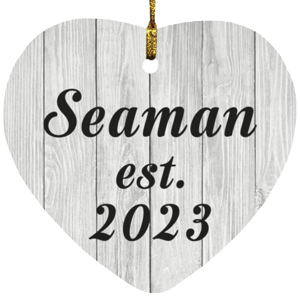 Seaman Established Est. 2023 - Heart Ornament F