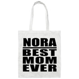 Nora Best Mom Ever - Tote Bag White