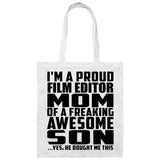 Proud Film Editor Mom Of Awesome Son - Tote Bag White