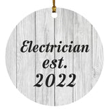 Electrician Established Est. 2022 - Circle Ornament F