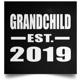 Grandchild Established EST. 2019 - Poster Square
