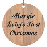 Margie Baby's First Christmas - Circle Ornament C