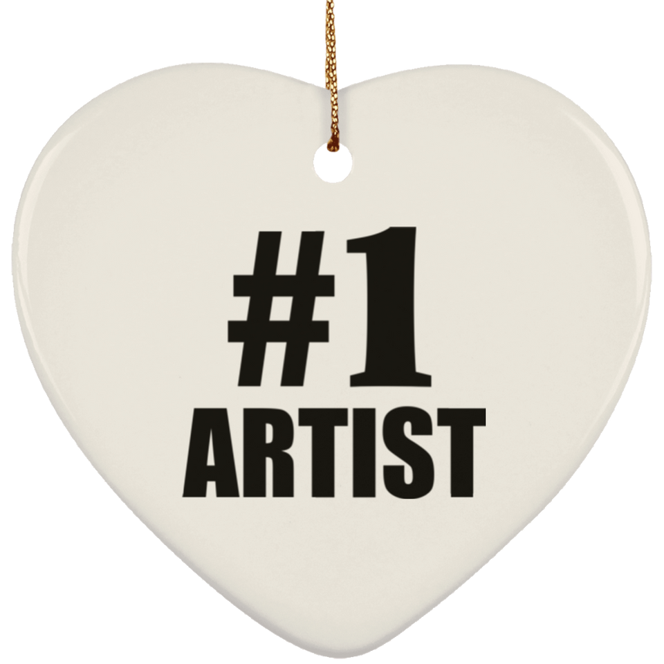 Number One #1 Artist - Heart Ornament