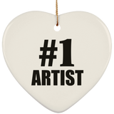 Number One #1 Artist - Heart Ornament