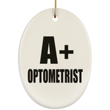 A+ Optometrist - Oval Ornament