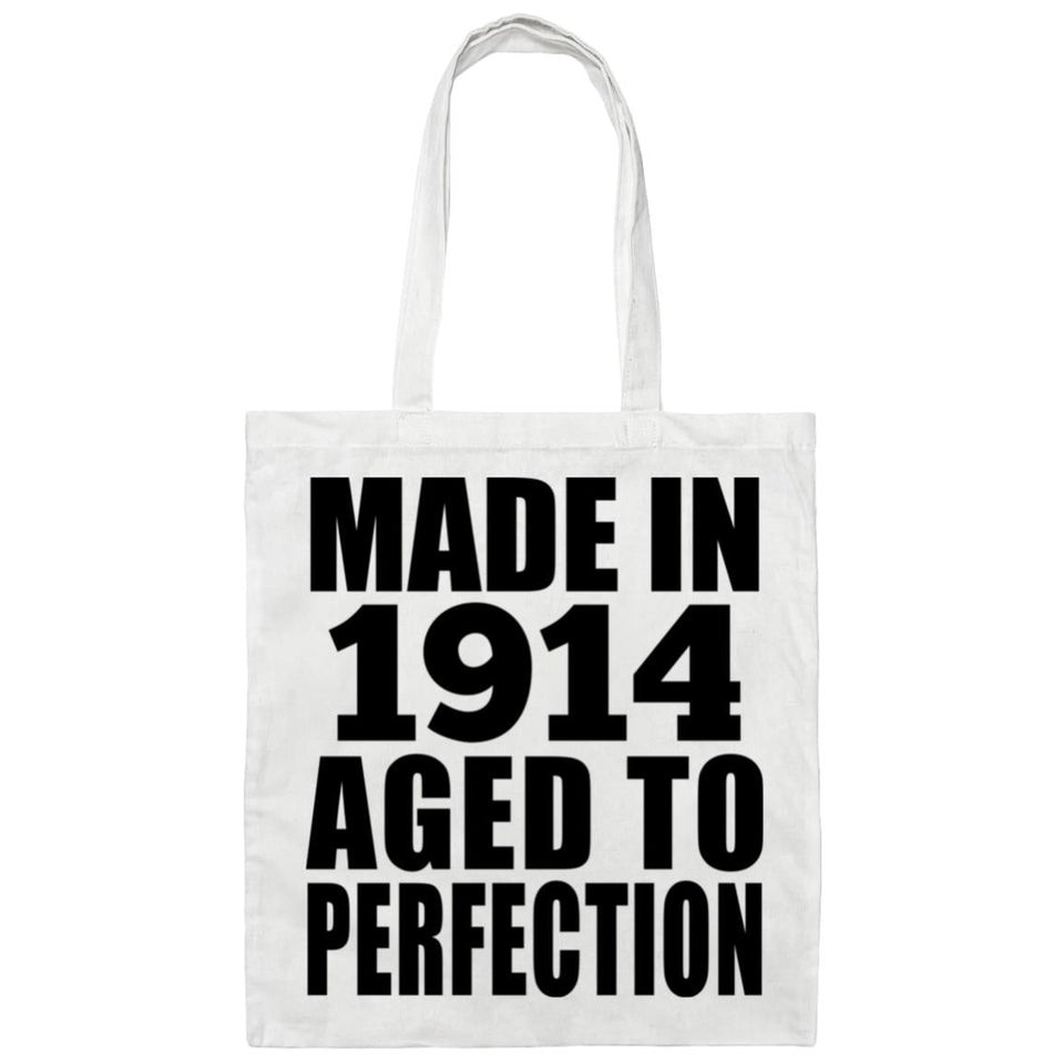 110th Birthday Made In 1914 Aged To Perfection - Tote Bag White