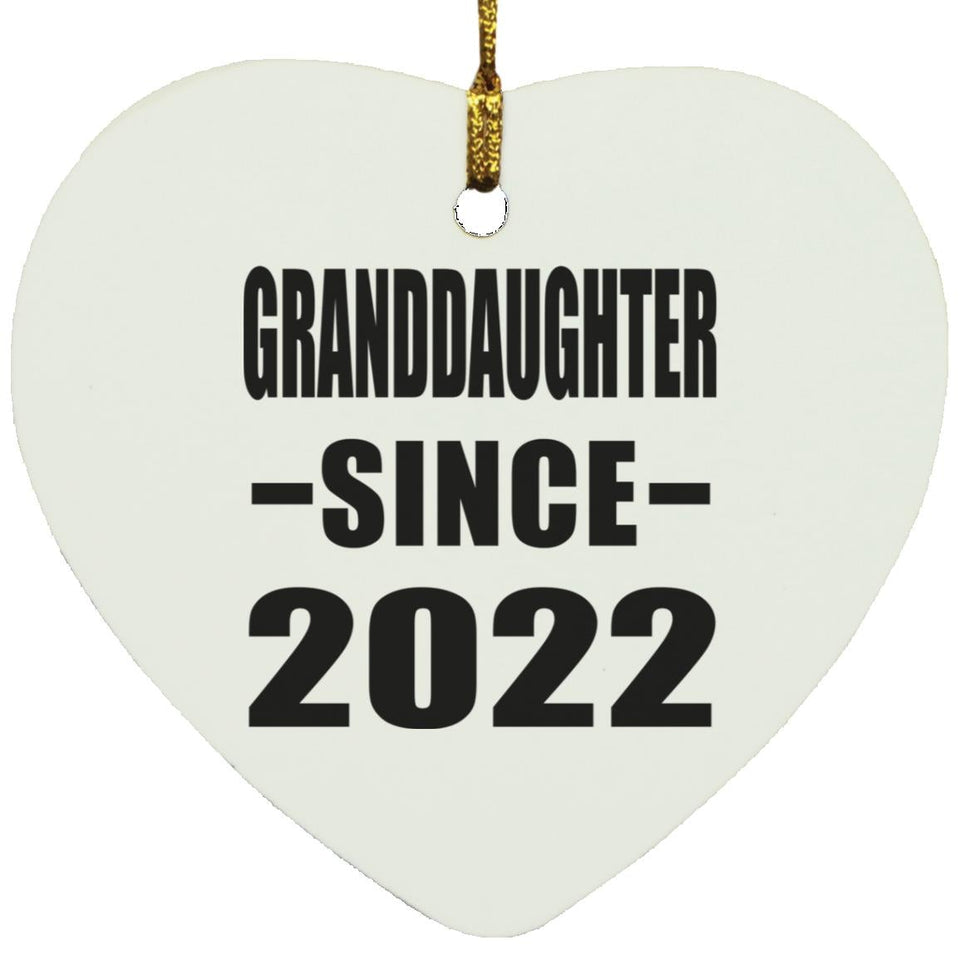 Granddaughter Since 2022 - Heart Ornament