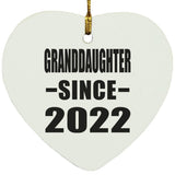 Granddaughter Since 2022 - Heart Ornament