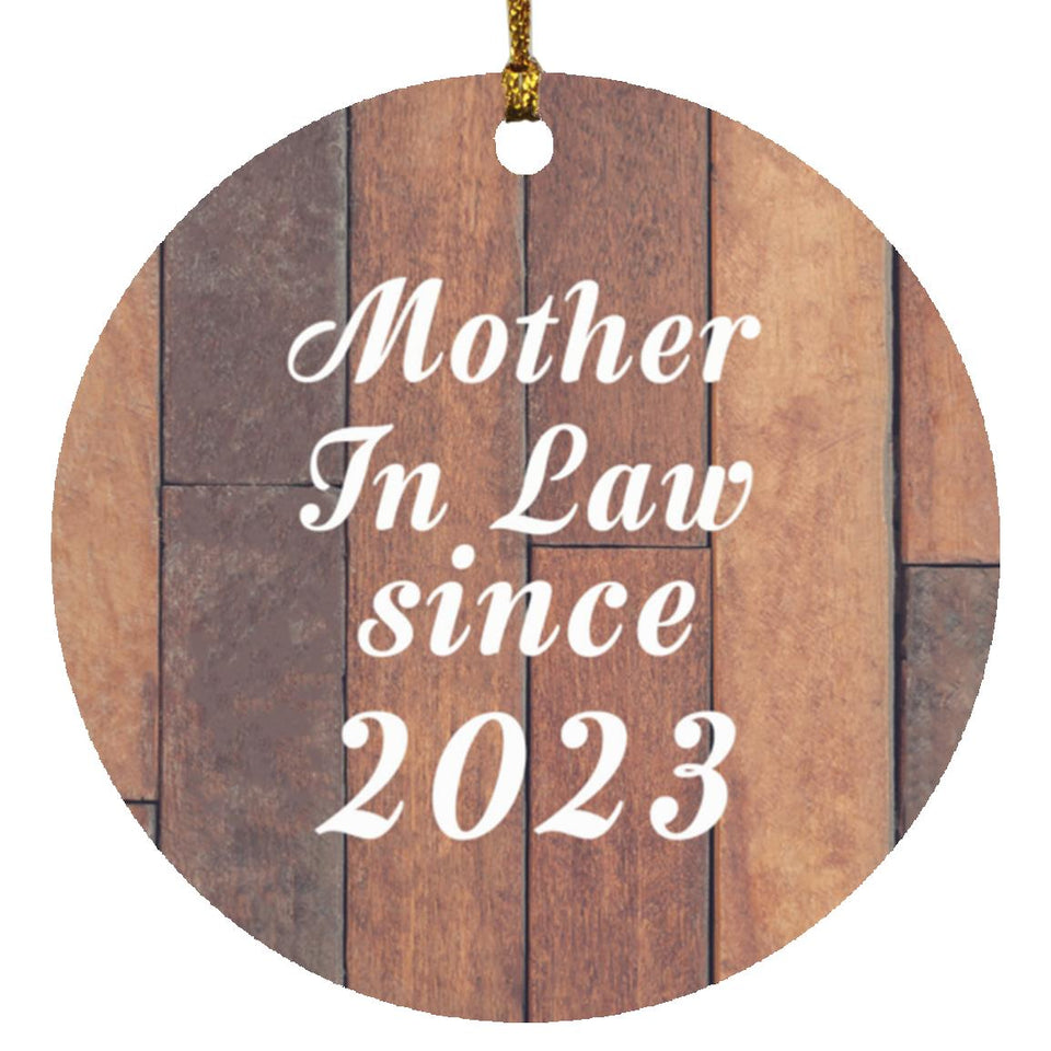 Mother In Law Since 2023 - Circle Ornament E
