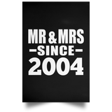 20th Anniversary Mr & Mrs Since 2004 - Poster Portrait