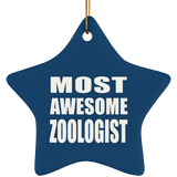 Most Awesome Zoologist - Star Ornament
