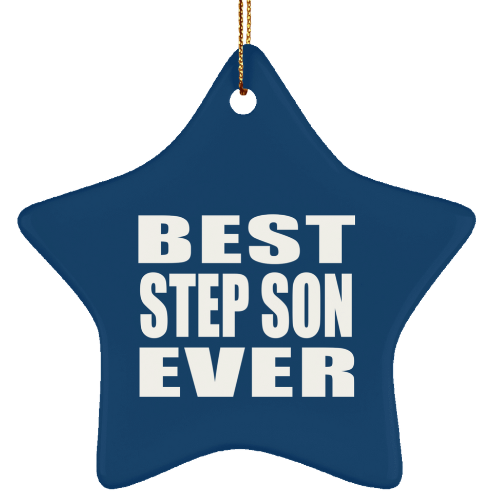 Best Step Son Ever - Star Ornament
