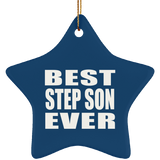 Best Step Son Ever - Star Ornament