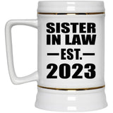 Sister In Law Established EST. 2023 - Beer Stein