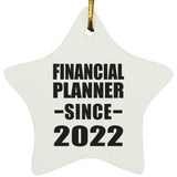 Financial Planner Since 2022 - Star Ornament