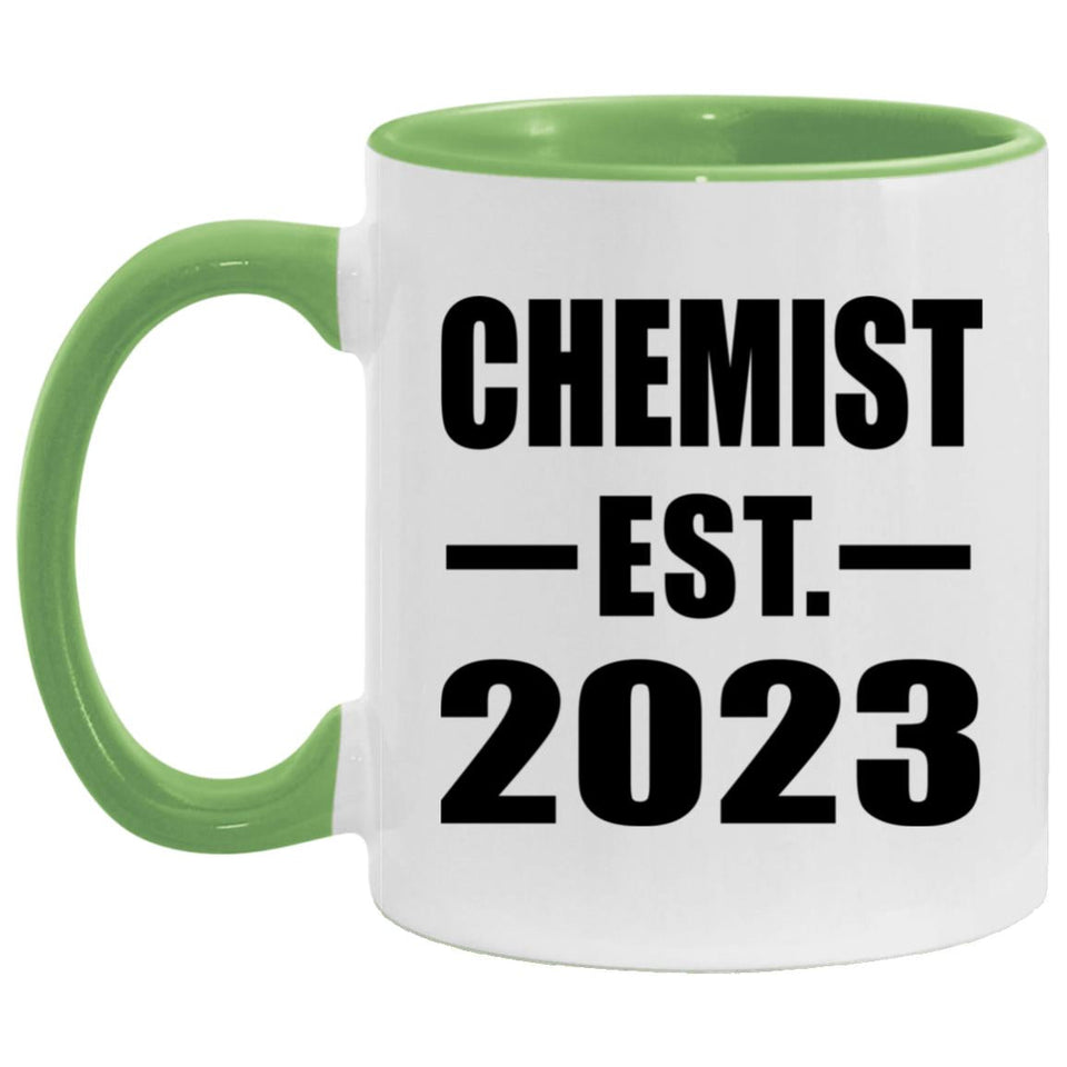 Chemist Established EST. 2023 - 11oz Accent Mug Green