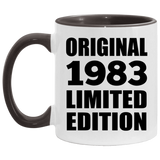 41st Birthday Original 1983 Limited Edition - 11oz Accent Mug Black