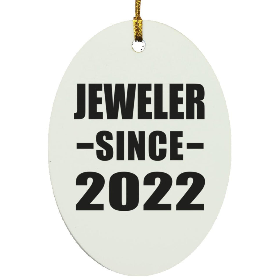 Jeweler Since 2022 - Oval Ornament
