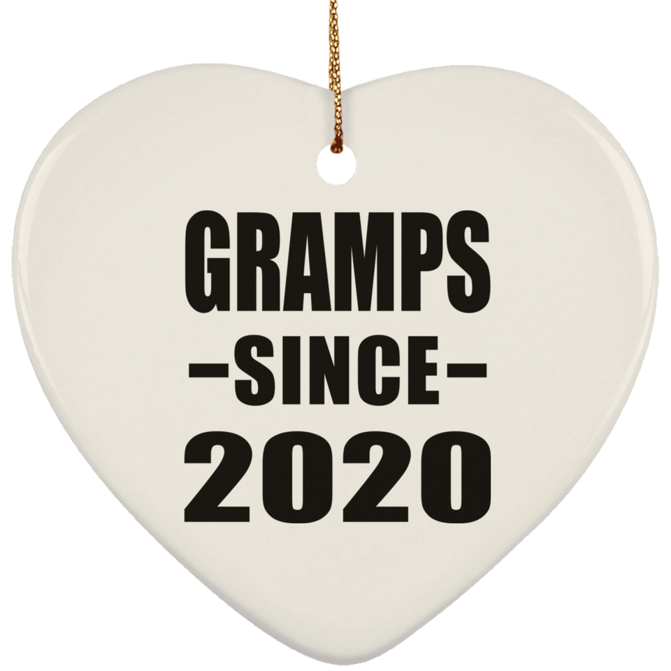 Gramps Since 2020 - Heart Ornament