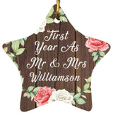 First Year As Mr & Mrs Williamson - Star Ornament A