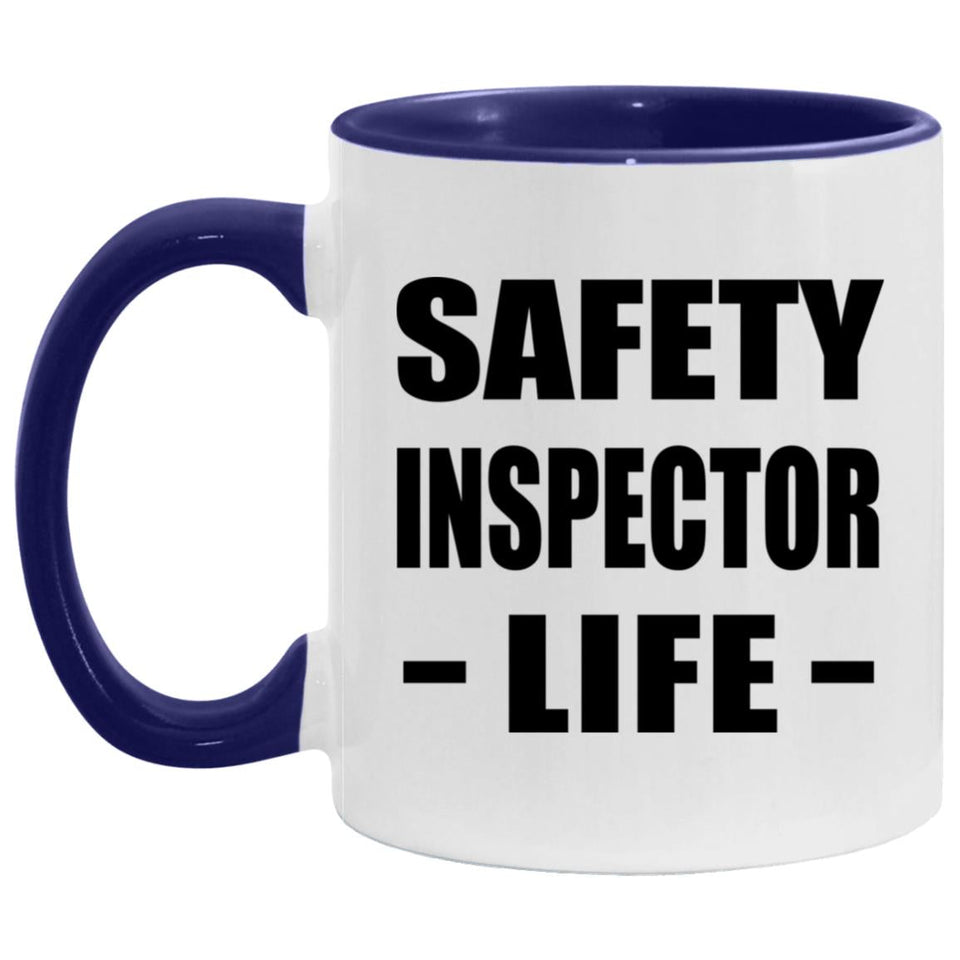 Safety Inspector Life - 11oz Accent Mug Purple