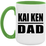 Kai Ken Dad - 15oz Accent Mug Green
