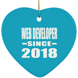 Web Developer Since 2018 - Heart Ornament