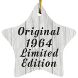 60th Birthday Original 1964 Limited Edition - Star Ornament F