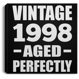 26th Birthday Vintage 1998 Aged Perfectly - Canvas Square