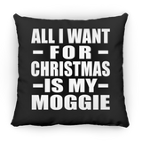 All I Want For Christmas Is My Moggie - Throw Pillow Black