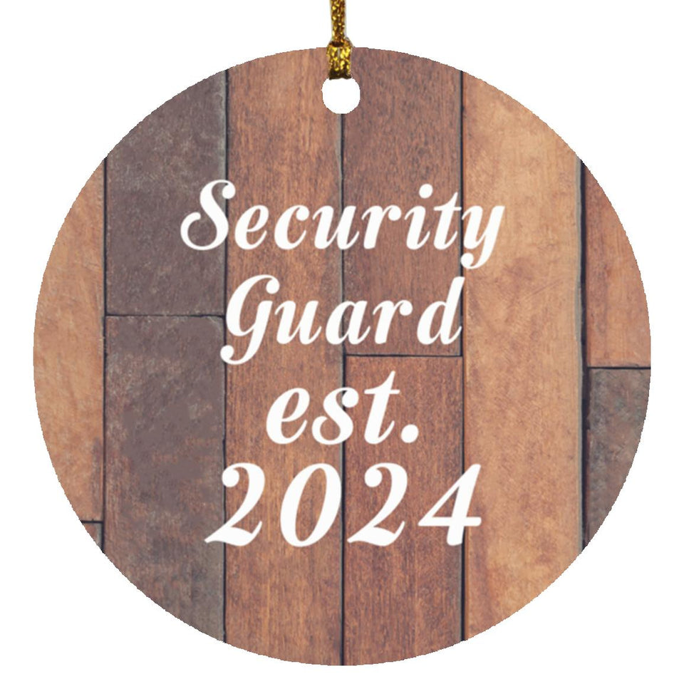 Security Guard Established Est. 2024 - Circle Ornament E
