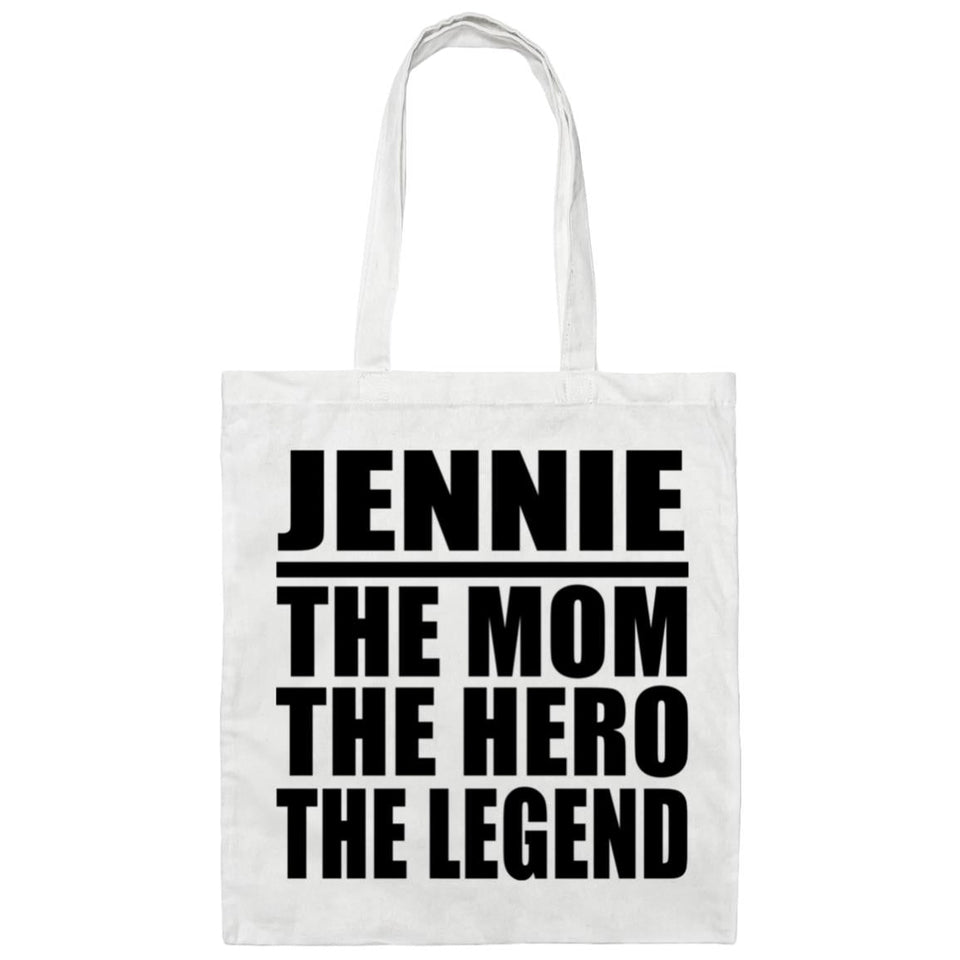 Jennie The Mom The Hero The Legend - Tote Bag White