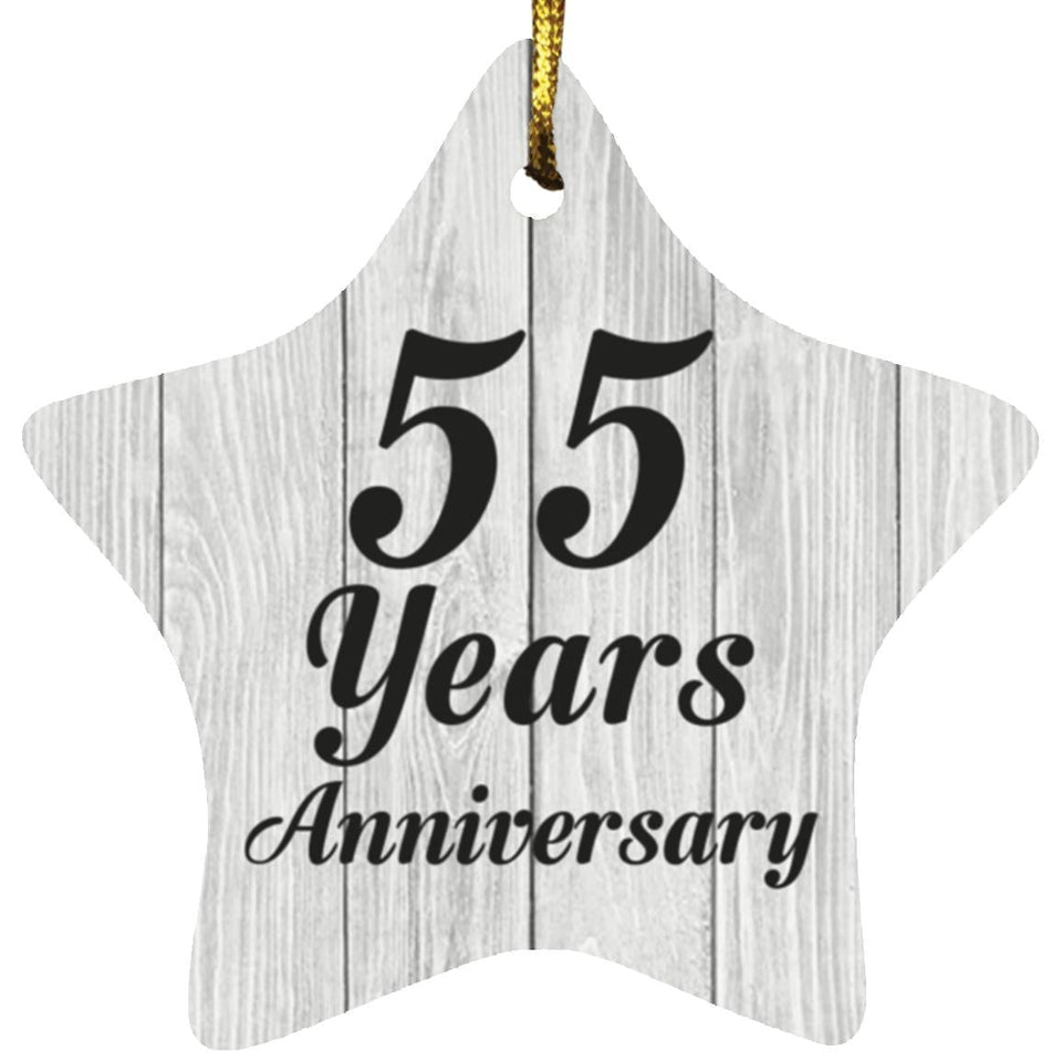 55th Anniversary 55 Years Anniversary - Star Ornament F