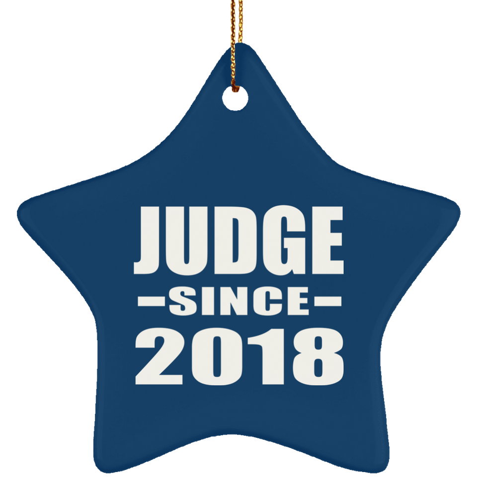 Judge Since 2018 - Star Ornament