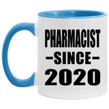 Pharmacist Since 2020 - 11oz Accent Mug Blue