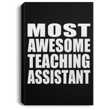 Most Awesome Teaching Assistant - Canvas Portrait