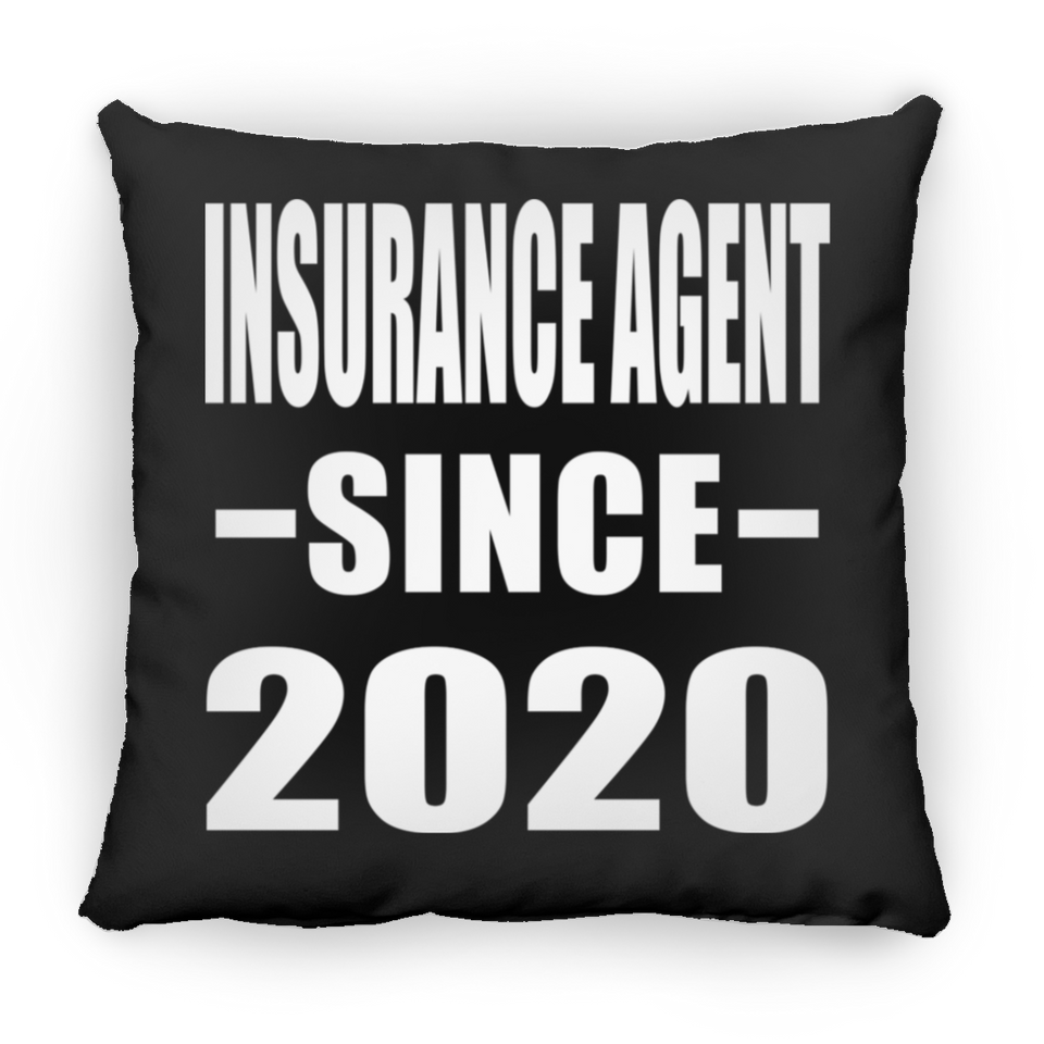Insurance Agent Since 2020 - Throw Pillow Black