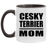 Cesky Terrier Mom - 11oz Accent Mug Black
