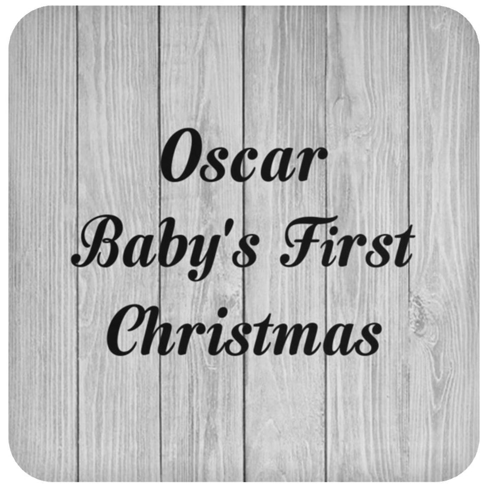 Oscar Baby's First Christmas - Drink Coaster F