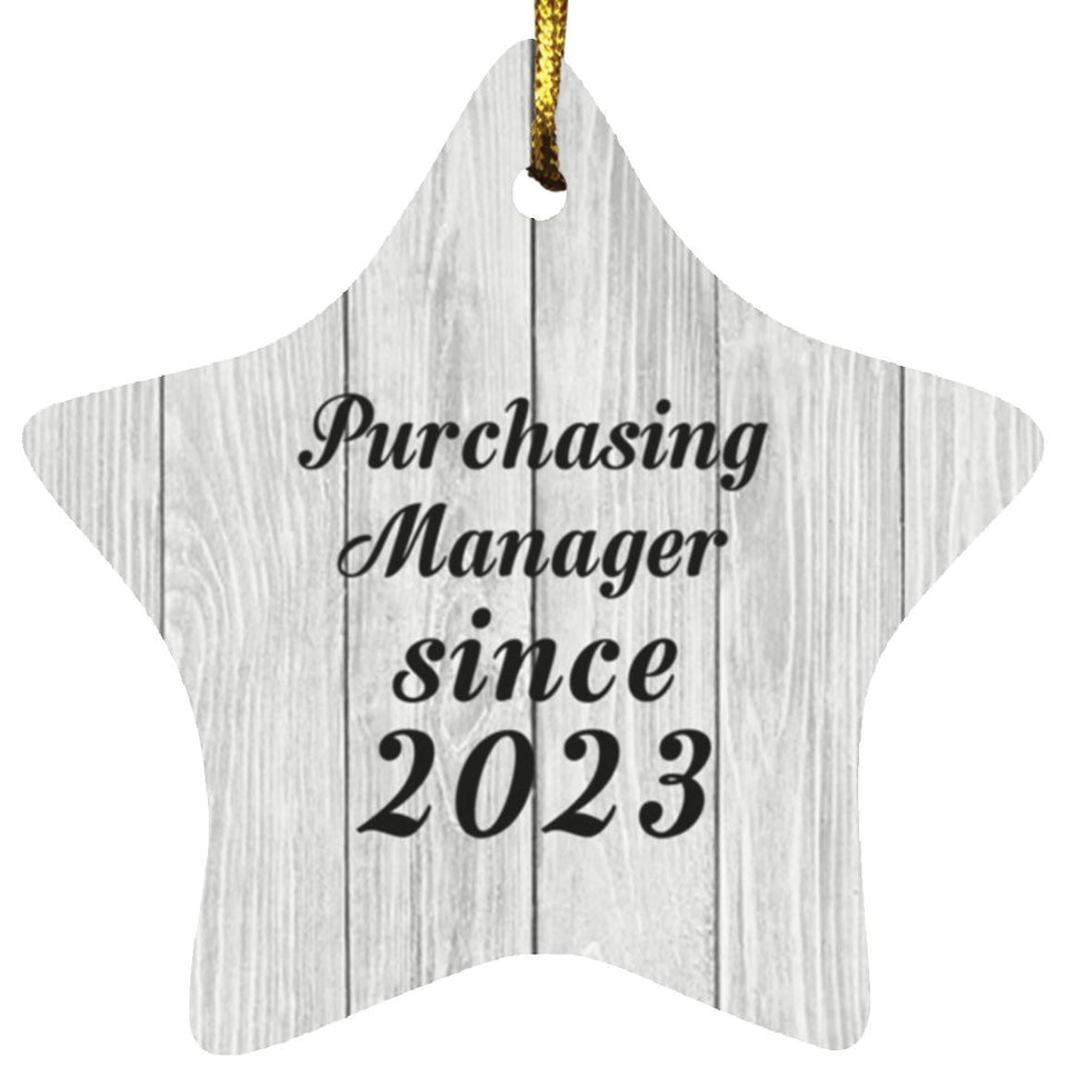Purchasing Manager Since 2023 - Star Ornament F