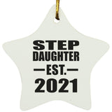 Step Daughter Established EST. 2021 - Star Ornament