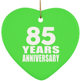 85th Anniversary 85 Years - Heart Ornament