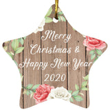 Merry Christmas & Happy New Year 2020 - Star Ornament B