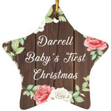Darrell Baby's First Christmas - Star Ornament A