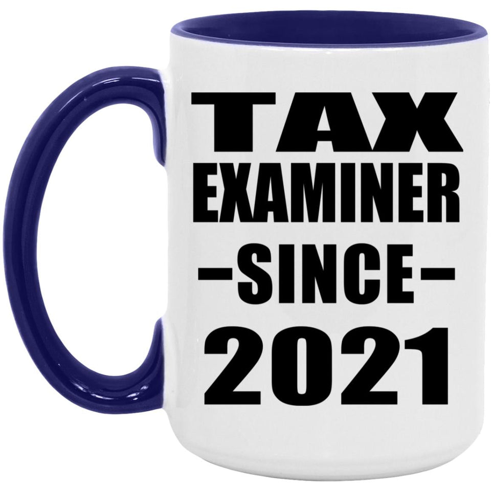 Tax Examiner Since 2021 - 15oz Accent Mug Purple